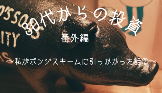 ３０代からの投資【番外編】〜私（叔父）がポンジスキームに引っかかった話②〜